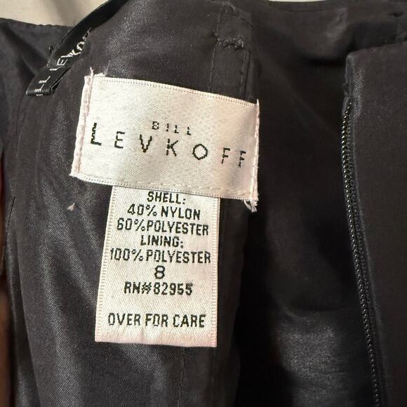 Bill Levkoff sz 8 sweetheart strapless maxi dress gown - Picture 5 of 8